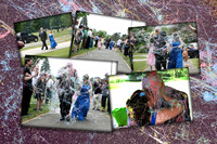 silly string collage