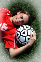 soccer ball on back